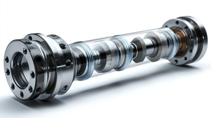 Precision Engineering: A 3D Render of an Internal Mechanism