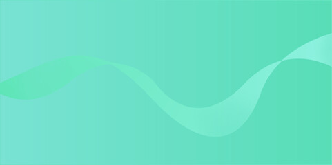 Abstract green wave background with curved lines and flowing design elements