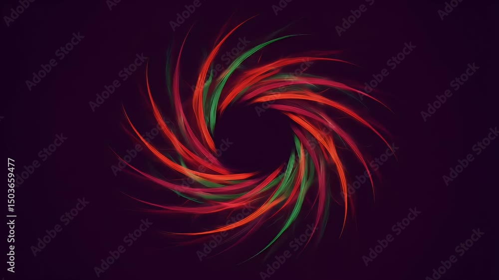 Poster red and green abstract swirl pattern background