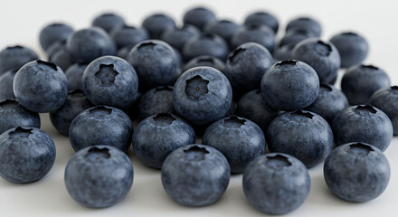 Fresh Blueberries in Pile