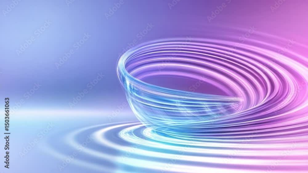 Poster abstract swirls of light: a captivating composition of luminous swirls, with a dynamic play of light