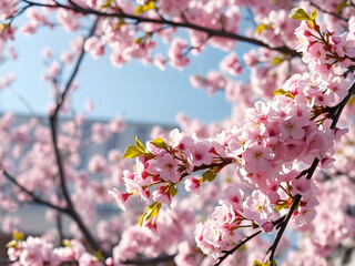 Obraz premium Ephemeral Beauty Cherry Blossoms in Spring