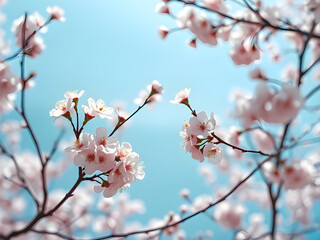 Obraz premium Ephemeral Beauty Cherry Blossoms in Spring