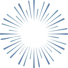 Fototapeta premium explosion burst blue with white background