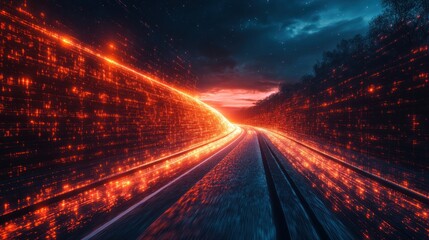 Digital Highway: A Journey into the Cybernetic Sunset