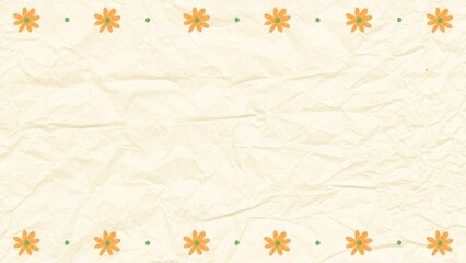 Obraz premium Flower Frame Paper Background Illustration