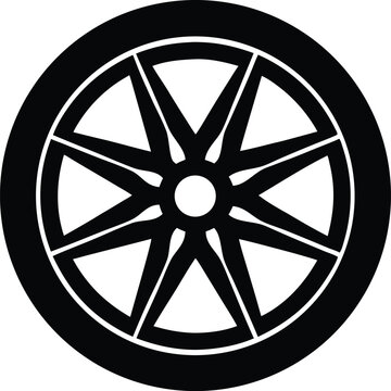Car wheel velg icon vector, Wheel icon vector, Velg Racing Wheel Logo Design Vector illustration