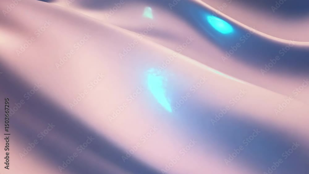 Poster elegant abstract design smooth, flowing surface with soft curves and gentle reflections, showcasing 