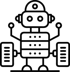 AI Robot Monitoring Data Center outline