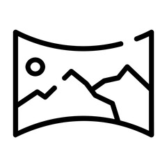 panorama Line Icon