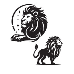 Obraz premium lion head vector