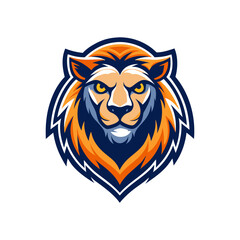 Fierce Lion Head Mascot Logo