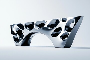 Modern metal architectural form.