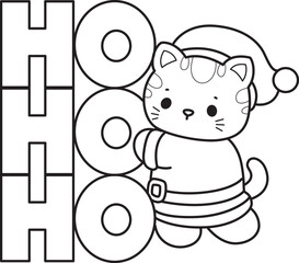 Lineart of a bunch of cute cat with various activities.
Outline ofkKawaii animal kitty for scrapbook and sticker.