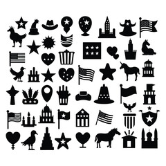 Patriots Day Silhouette Vector Illustration