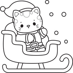 Lineart of a bunch of cute cat with various activities.
Outline ofkKawaii animal kitty for scrapbook and sticker.