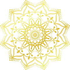 Luxury Mandala Line Art Vector– Intricate Floral Ornament Vector Design on Transparent Background