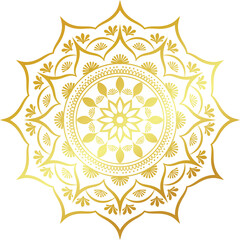 Luxury Mandala Line Art Vector– Intricate Floral Ornament Vector Design on Transparent Background