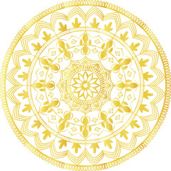 Luxury Mandala Line Art Vector– Intricate Floral Ornament Vector Design on Transparent Background