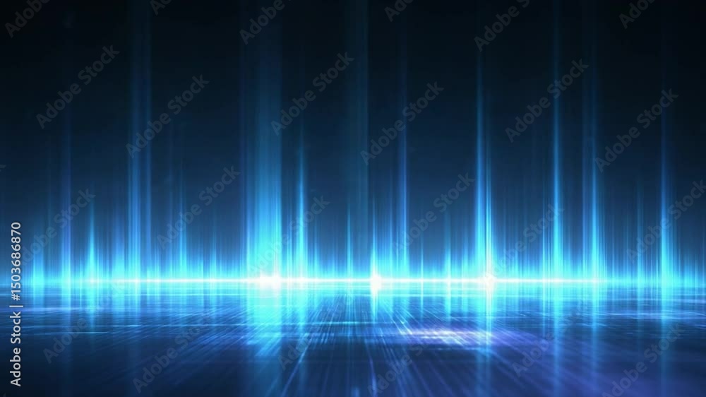 Poster futuristic digital background with glowing light beams and abstract elements for technology and desi