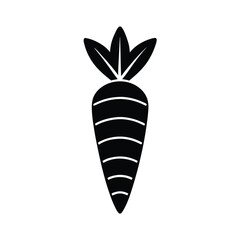 carrot icon vector illustration