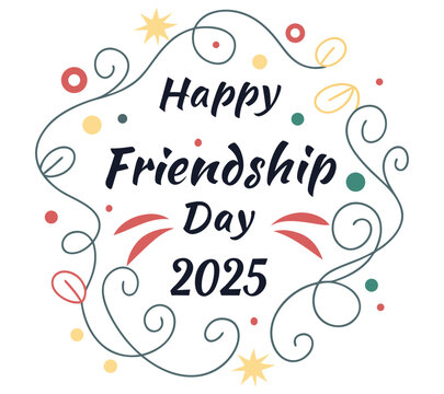 Friendship Day 2025 creative vector design