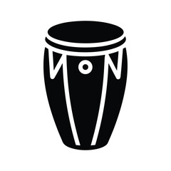conga drum icon vector illustration