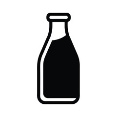 milk bottle icon vector illustration
