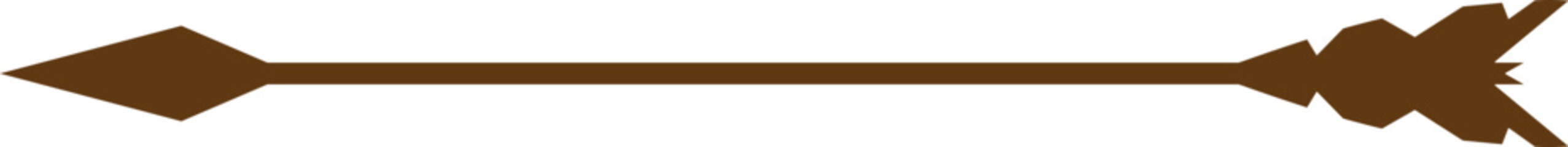 Antique wooden arrow design.