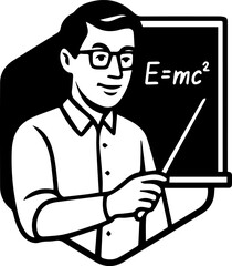 Teacher School Education Study Class Logo Design Vector
