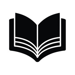 open book reading icon vector illustration