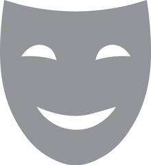 Theater mask isolated design.