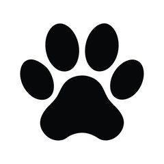 paw print icon vector illustration