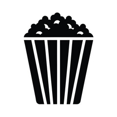 popcorn box icon vector illustration