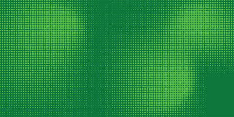 green halftone pattern. Retro comic gradient background. Bright orange pixelated dotted texture overlay. Cartoon pop art faded gradient pattern