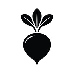 radish icon vector illustration