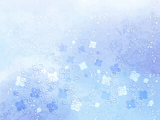 紫陽花の背景イラスト