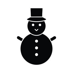 snowman icon vector illustration