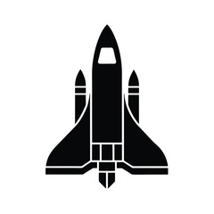 space shuttle icon vector illustration