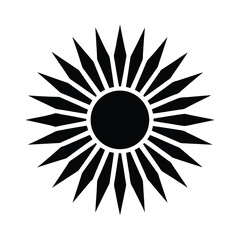 sun ray icon vector illustration
