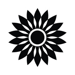 sunflower icon vector illustration