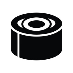 sushi roll icon vector illustration
