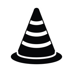 traffic cone icon vector illustration