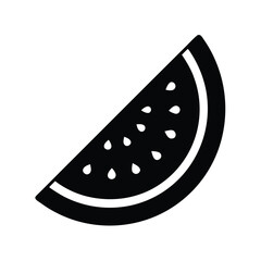 watermelon slice icon vector illustration