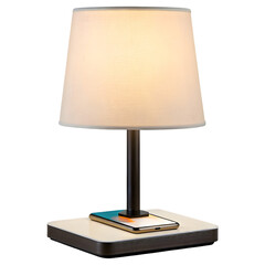 nightstand lamp with built in wireless charging pad
