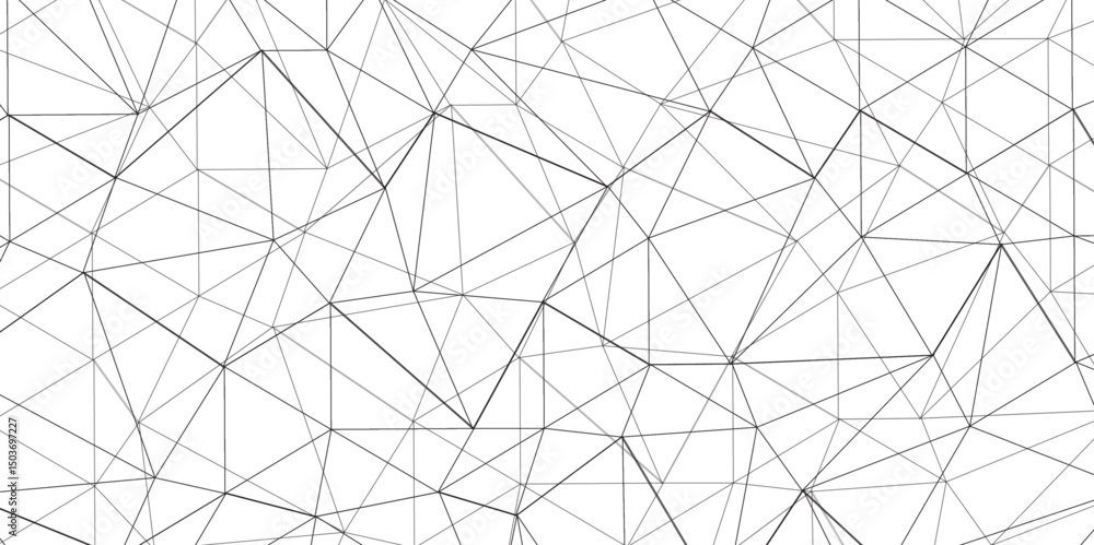 Aufkleber abstract of simple gray line triangle pattern geometric background. seamless geometric polygonal rep