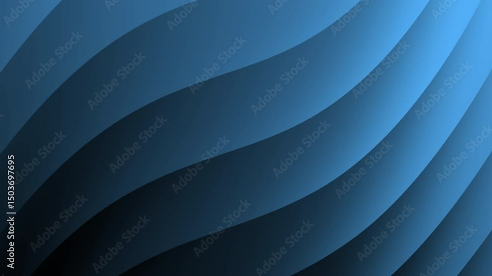 Poster abstract blue waves form a smooth, flowing pattern creating a modern and calming visual effect, abst
