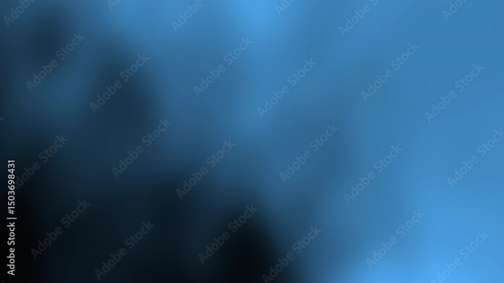Poster a smooth gradient background with shades of blue fading from dark to light, creating a calm and mini