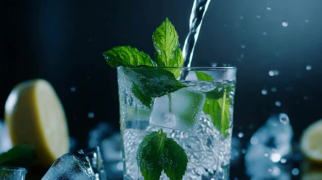 mojito cocktail with mint