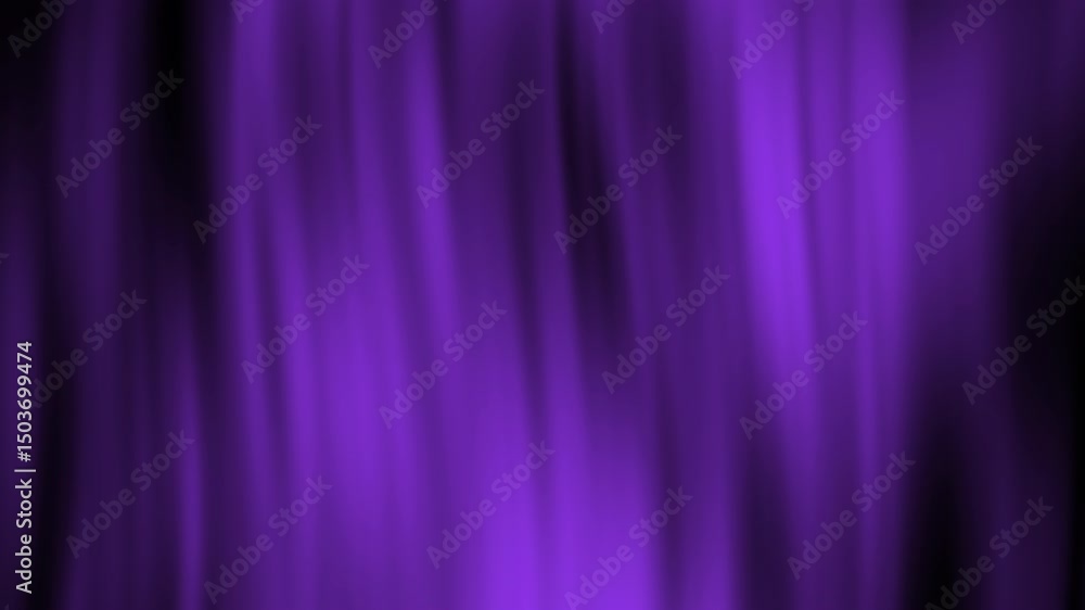 Aufkleber soft vertical waves of dark purple light blend into a black background, creating an abstract, silky 